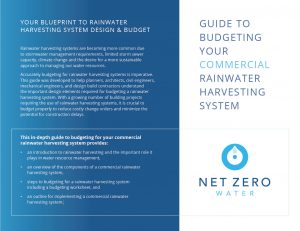 budgeting for rainwater harvesting system net zero water2